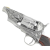 Rewolwer Pietta 1862 Colt Police Snubnose Thunderer Steel Old Silver Marshall .44